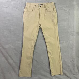Desert Dunes Pants Mens 32x32 Beige Stretch Lightweight Nylon Spandex Golf